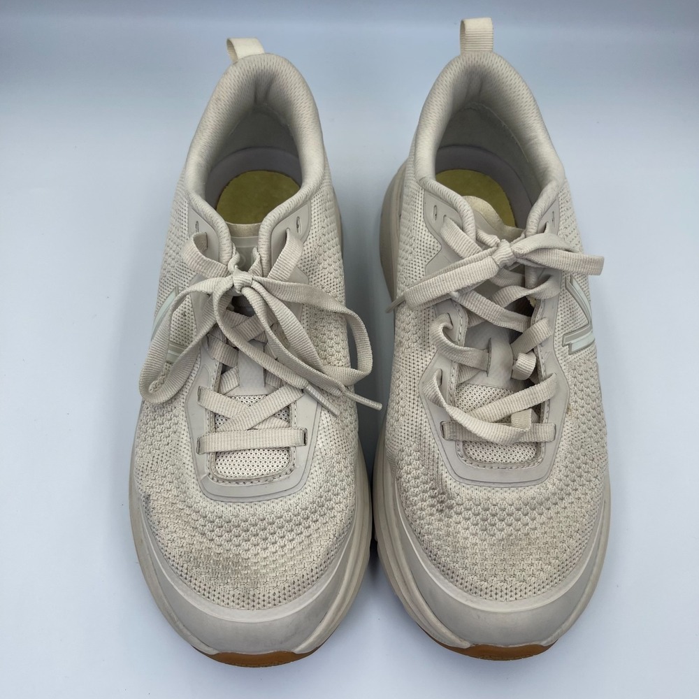 Vionic Walk Max Walking Shoes Women's Size 9 Cream Wide Athletic Sneakers